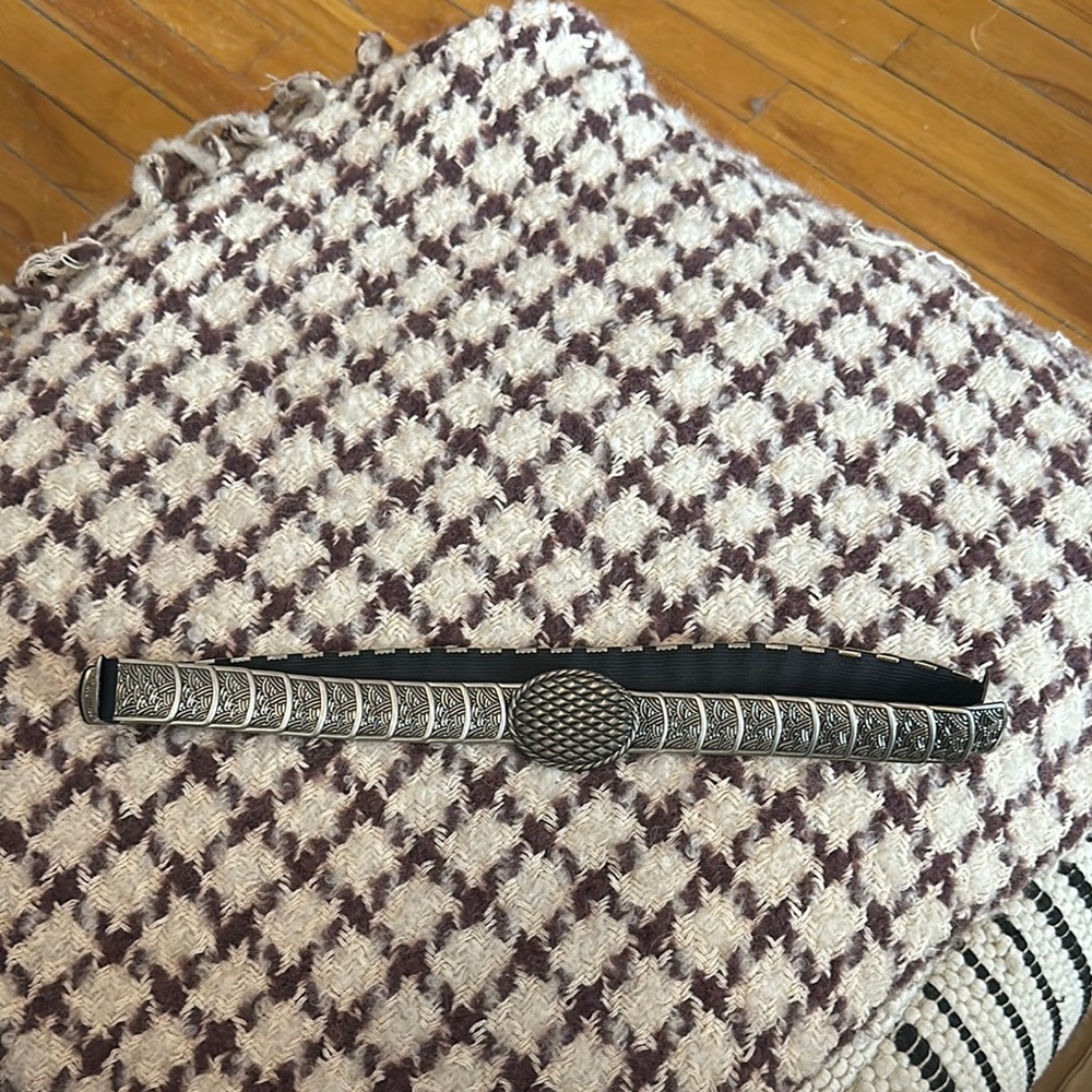 Silver Patterned Men's Belt (Unisex)